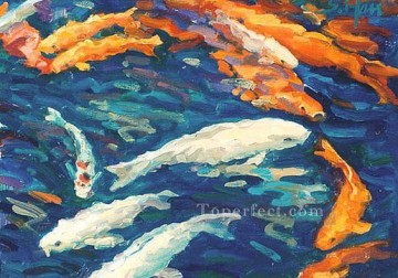 Fish Aquarium Painting - yxf0258 impressionism seascape